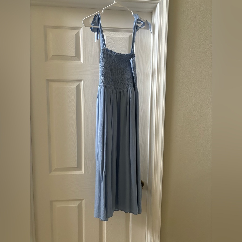 Blue midi dress